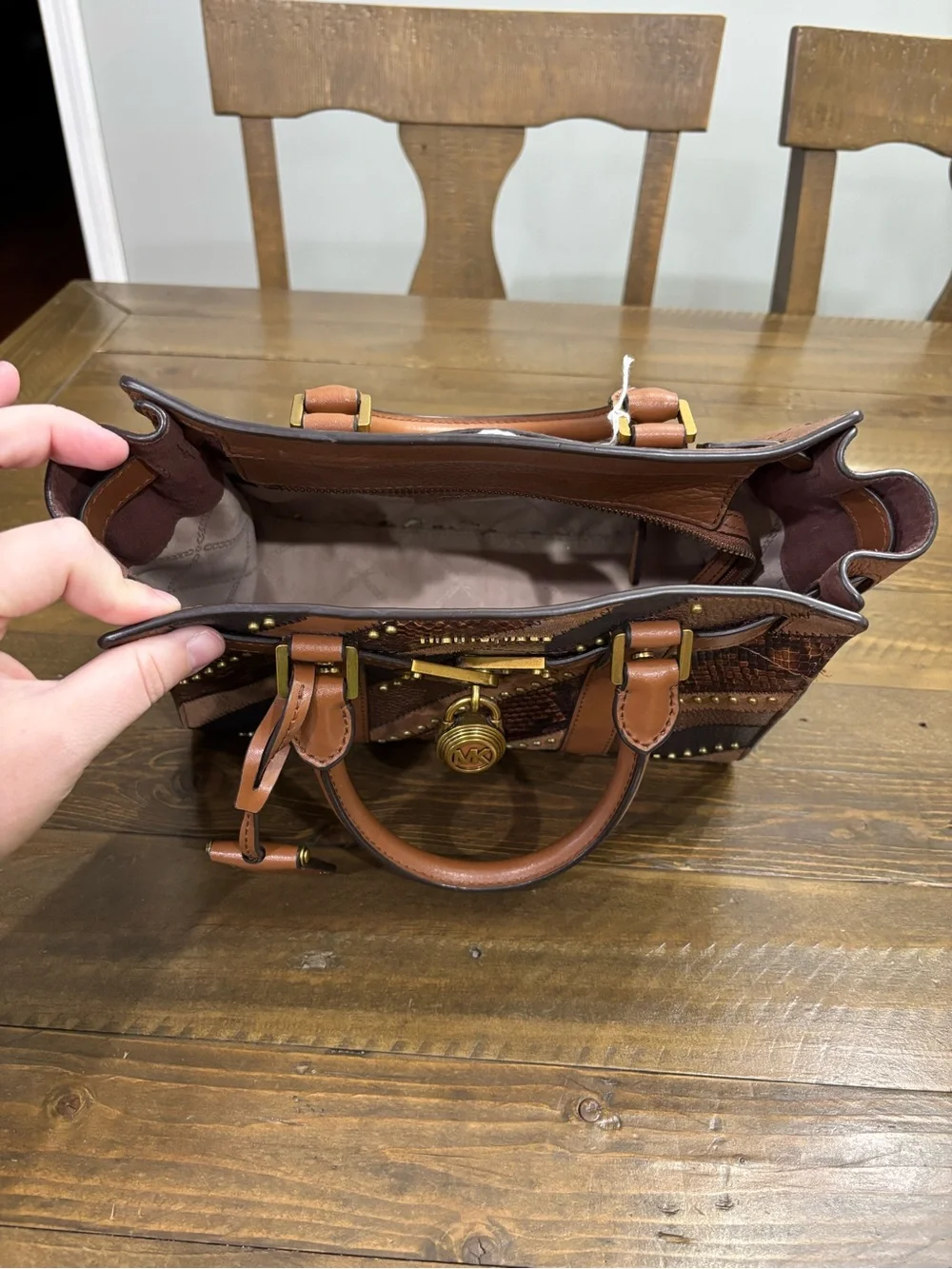 Michael Kors Hamilton Nouveau Satchel - Picture 7 of 14